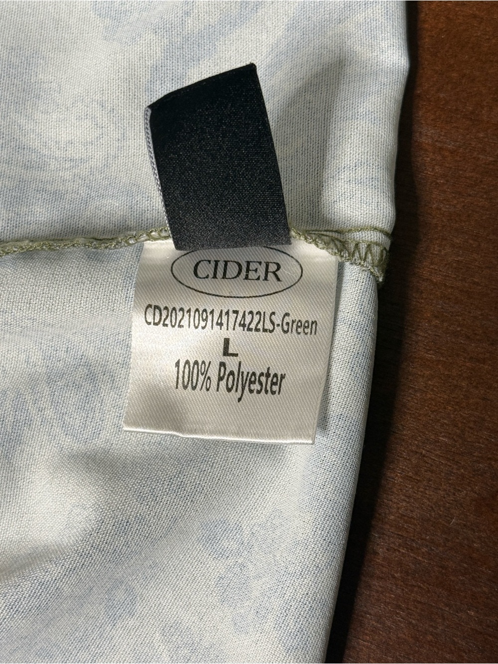 100% Polyester Olive CIDER Wrap-style Skirt - Large - Picture 2 of 5